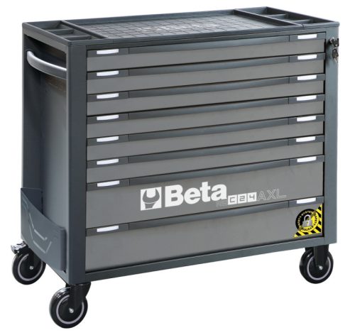 Beta RSC24AXL/8-A 8 fiókos szerszámkocsi borulásgátló rendszerrel, hosszú modell ÜRES antracit