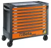 Beta RSC24AXL/9-O 9 fiókos szerszámkocsi borulásgátló rendszerrel, hosszú modell ÜRES narancs