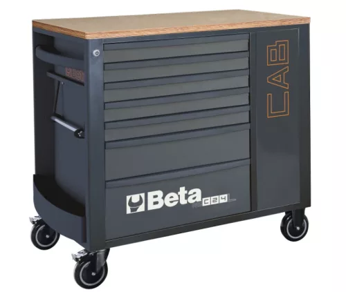 Beta RSC24L-CAB/O 7 fiókos szerszámkocsi szerszámszekrénnyel ÜRES narancs