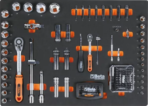 Beta BW C04BOX-A VU 6 fiókos szerszámkocsi 196 darabos szerszámkészlettel