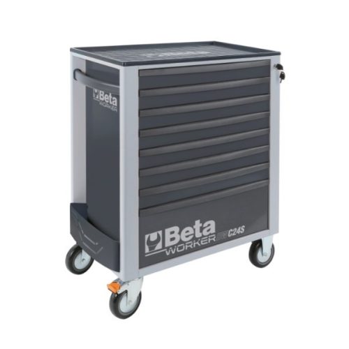 Beta BW 2400S-G8/E-L 8 fiókos szerszámkocsi 398 darabos szerszámkészlettel szürke