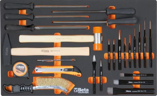 Beta BW 2400S-G8/E-L 8 fiókos szerszámkocsi 398 darabos szerszámkészlettel szürke
