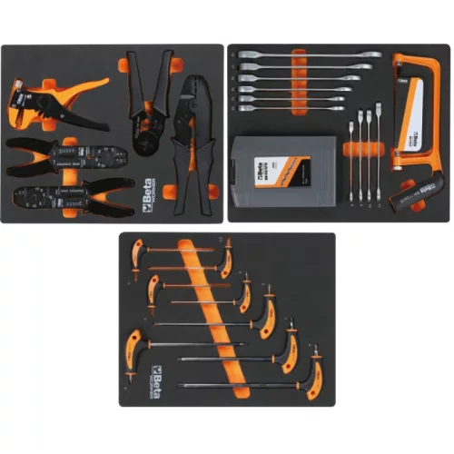Beta BW 2400S-XLG9/E-XL Worker 9 fiókos szerszámkocsi 487 darabos szerszámkészlettel
