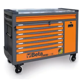   Beta BW RSC24AXXL/A Worker 8 fiókos szerszámkocsi borulásgátló rendszerrel, hosszú modell 1061 darabos szerszámkészlettel