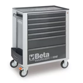   Beta BW 2400S-G7/AUTO Worker 7 fiókos szerszámkocsi 262 darabos szerszámkészlettel
