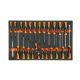 Beta M195 Habszivacs tálca BetaGrip csavarhúzókkal hasított fejű, Phillips® és Torx® csavarokhoz