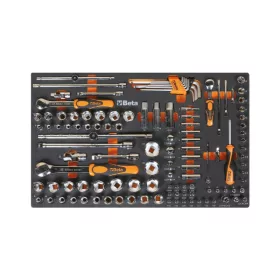   Beta M105 Habszivacs tálca 1/4" és 3/8"-os dugókulcskészlettel