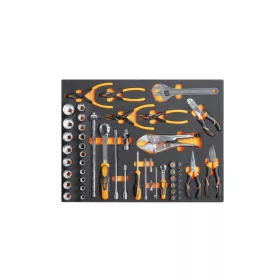   Beta MB37 Habszivacs tálca 1/4” és 1/2”-os dugókulcsokkal és laposfogókkal