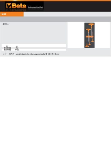 Beta MV52 Habszivacs tálca ÜRES