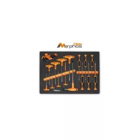   Beta MM60MH Habszivacs tálca Torx® csavarokhoz, hajlított imbuszkulcsokkal és dugókulcsokkal