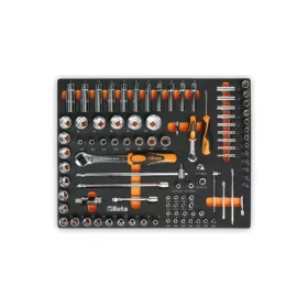   Beta MM100 EVA habszivacs tálca 1/4"-os és 1/2"-os hosszú dugókulcsokkal