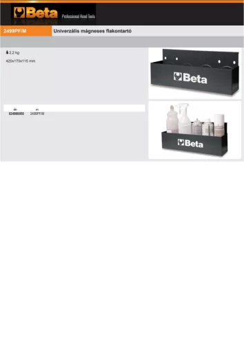 Beta 2499PF/M Univerzális mágneses flakontartó ÜRES