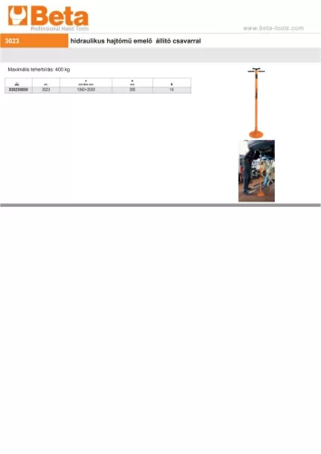 Beta 3023 Hidraulikus hajtómű emelő állító csavarral