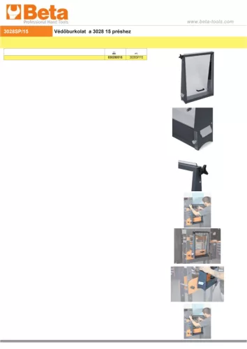 Beta 3028SP/15 Védőburkolat a Beta 3028 15 préshez