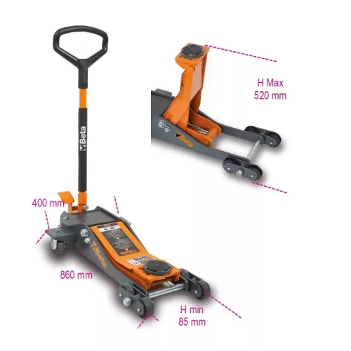 Beta 3030/2T Hidraulikus emelő 2T 6 kerékkel