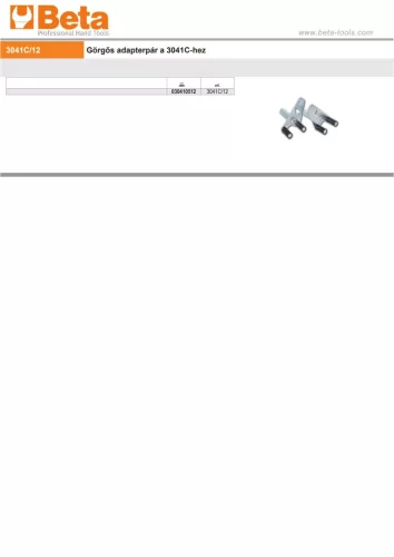 Beta 3041C/12 Görgős adapter pár a Beta 3041C termékhez