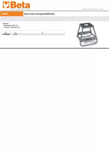 Beta 3048C Alumínium cross racing tartóállvány