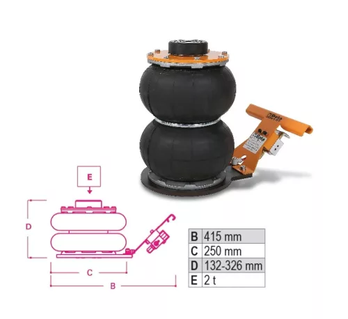 Beta 3061/2T 2 tonnás - 2 lépcsős pneumatikus emelő