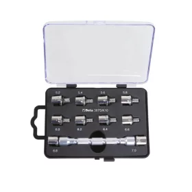   Beta 3075/K10 Univerzális cserélhető fejű kulcskészlet és 10 betét kerékküllők meghúzásához
