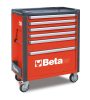 Beta C37/6-R 6 fiókos szerszámkocsi ÜRES piros
