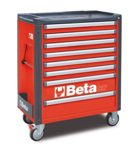 Beta C37/8-R 8 fiókos szerszámkocsi ÜRES piros