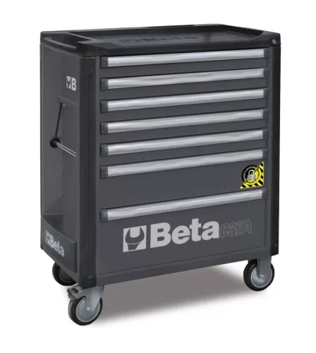 Beta C37A/7-O 7 fiókos szerszámkocsi borulásgátló rendszerrel ÜRES narancs