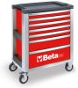 Beta C39/7-R 7 fiókos szerszámkocsi ÜRES piros