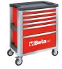 Beta C39/6-R 6 fiókos szerszámkocsi ÜRES piros