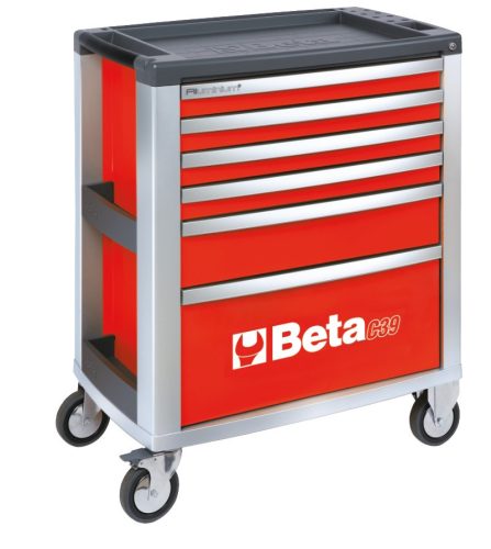 Beta C39/6-R 6 fiókos szerszámkocsi ÜRES piros