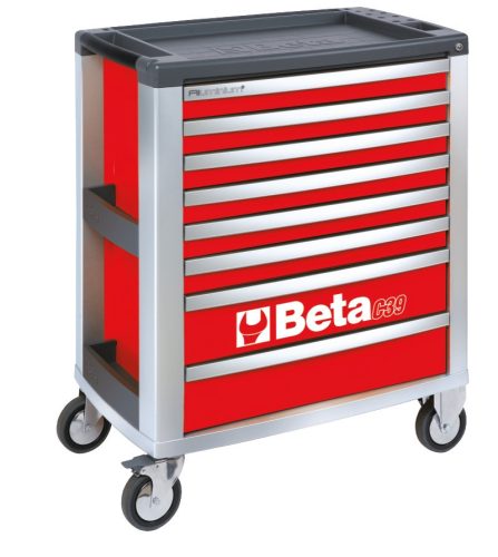 Beta C39/8-R 8 fiókos szerszámkocsi ÜRES piros