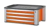 Beta C39T-O 4 fiókos szerszámláda ÜRES narancs