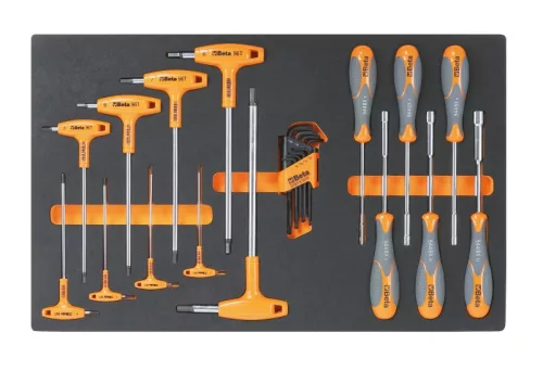 Beta 3900-O7/5M Mozgatható görgős fülke 7 fiókkal és 181 szerszámkészlettel