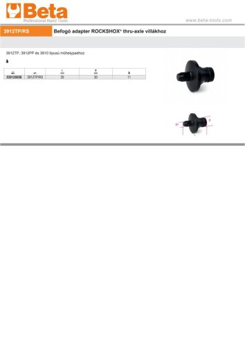 Beta 3912TP/RS Befogó adapter ROCKSHOX® thru-axle villákhoz