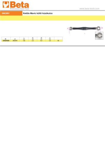 Beta 3962MV Mavic küllőkulcs