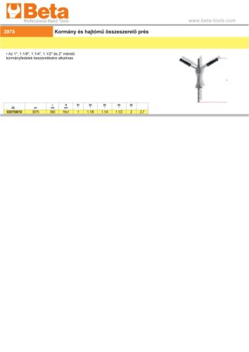 Beta 3975 Kormánycsapágy csészebehúzó