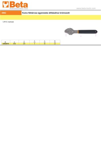 Beta 3992 Féktárcsa egyengető