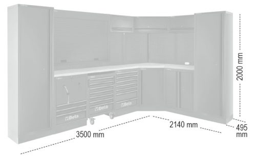 Beta C45PRO GX C45PRO műhelyberendezés összeállítás