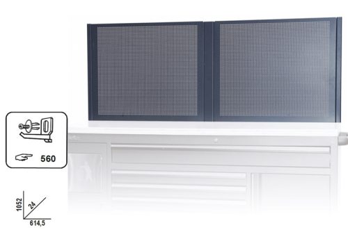 Beta C45PRO CPF Egy pár perforált szerszámtartó panel a Beta C45PRO MWS szerszámkocsihoz ÜRES