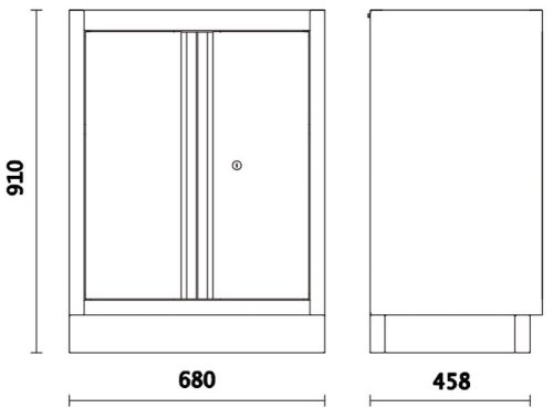 Beta C45PRO MA Kétajtós rögzített modul a a Beta C45PRO műhelyberendezés összeállításhoz ÜRES