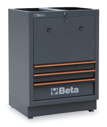 Beta C45PRO TC 3 fiókos rögzített, dobtárolós modul a a Beta C45PRO műhelyberendezés összeállításhoz ÜRES