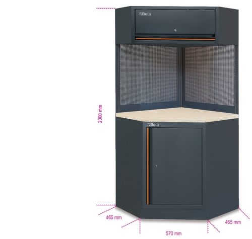 Beta C45PRO C/W Önálló teljes sarok a C45PRO műhelyberendezés összeállításhoz