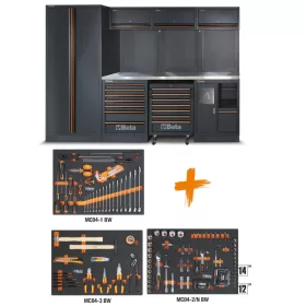   Beta C45PRO X/196UT-C45PRO Műhelybútor-kombináció RSC50 2.0 196 szerszámmal