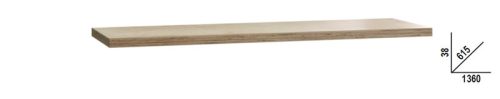 Beta C45PRO 2.0 PWE/2-1,3MT C45PRO 2.0 rétegelt fa munkalap, 1360 mm x 615 mm