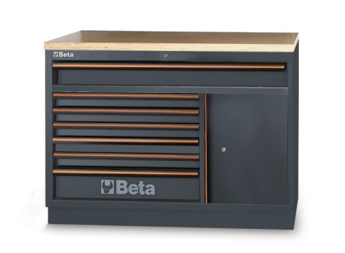 Beta C45PRO 2.0 M7A/W 7 fiókos rögzített modul a C45PRO 2.0 műhelyberendezés összeállításhoz