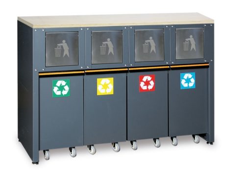 Beta C45PRO 2.0 RD/W Rögzített szelektív hulladéktároló modul a C45PRO 20 műhelyberendezés összeállításhoz