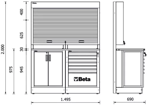 Beta RSC50 B műhelyberendezés összeállítás
