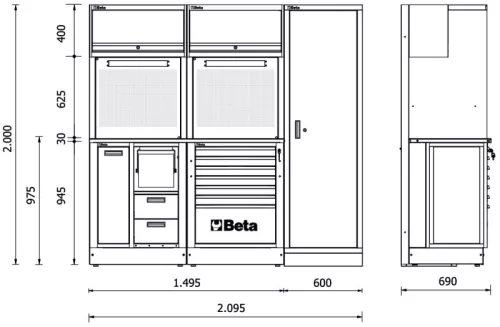 Beta RSC50 C műhelyberendezés összeállítás