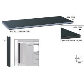   Beta RSC50 2.0 NPA/2-1,5MT Fémlemez munkalap, 1,5 m széles, munkapadhoz, az RSC50 2.0 műhelyberendezés összeállításhoz