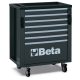 Beta RSC50 C7 7 fiókos szerszámkocsi a Beta RSC50 műhelyberendezés összeállításhoz ÜRES
