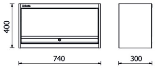 Beta RSC50 PM Faliszekrény a Beta RSC50 műhelyberendezés összeállításhoz ÜRES
